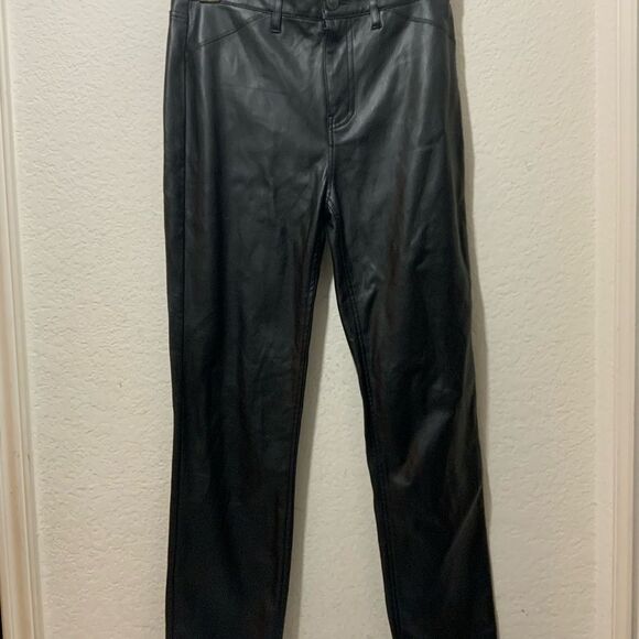 Free People l Long & Lean Faux-Leather Pants 2 - Picture 2 of 10